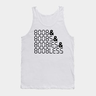 BOOBLESS Calculator Upside-down Words Tank Top